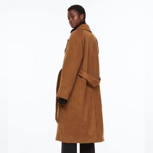 H&M Brown Tie Coat | Size 4